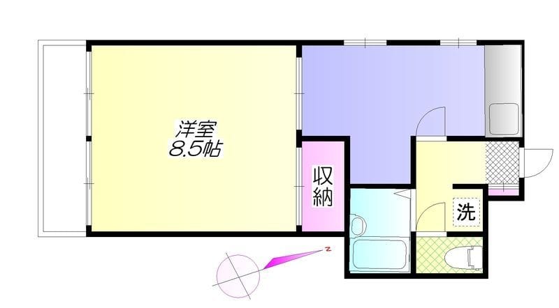 ホシノフラット目白台 101 間取り図