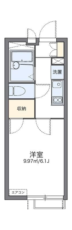 レオパレスフォレスト矢口 203 間取り図