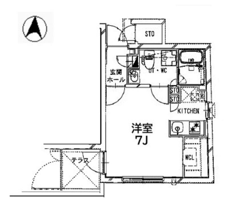 CREAL高田馬場Ⅱ 103 間取り図