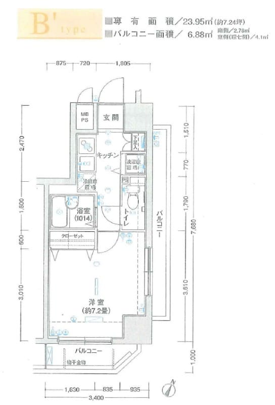 ヴェルト柿の木坂 401