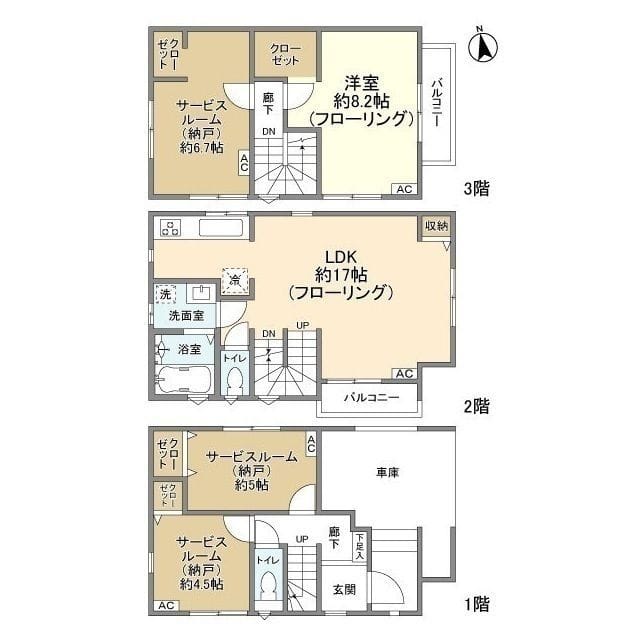 Kolet横浜富岡西#03 21.3万円/入力なし/なし 間取り図