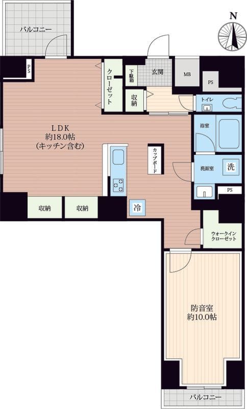 Konomi 三十三番館 801 間取り図