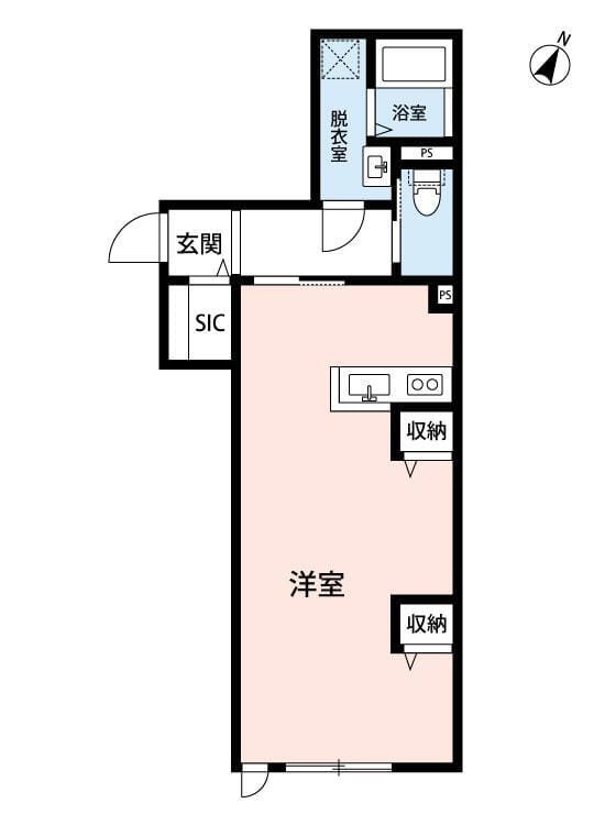 モアナコート南流山 202 間取り図