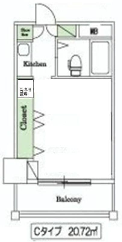 グリーンホーム東京 1208 間取り図