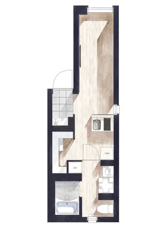 SakuraCrossResidence 301 間取り図