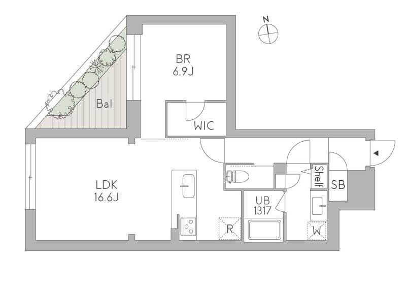 GranDuo荻窪2 202 間取り図