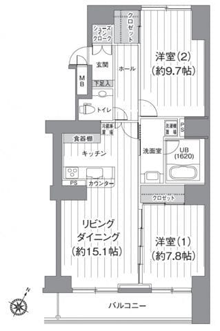 T's garden北柏 2号棟 1001 間取り図