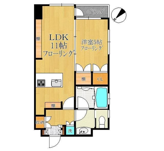 桜坂ハウス 802 間取り図