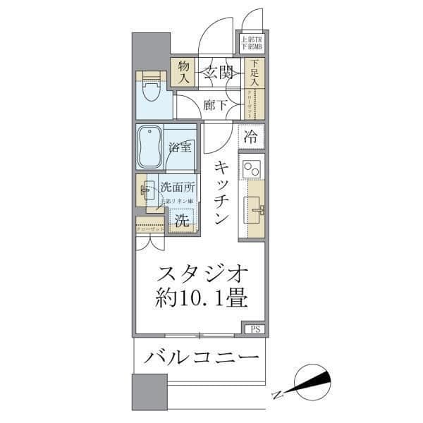 BrilliaTowers目黒サウスレジデンス 1103 間取り図