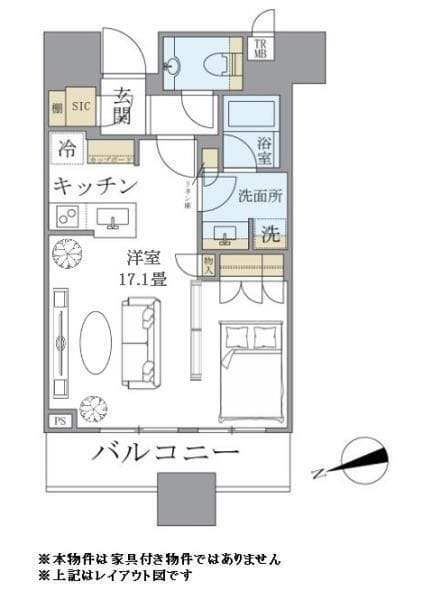 BrilliaTowers目黒サウスレジデンス 2203 間取り図