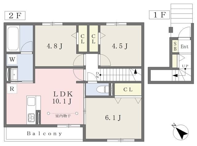 サニーコートF 202 間取り図