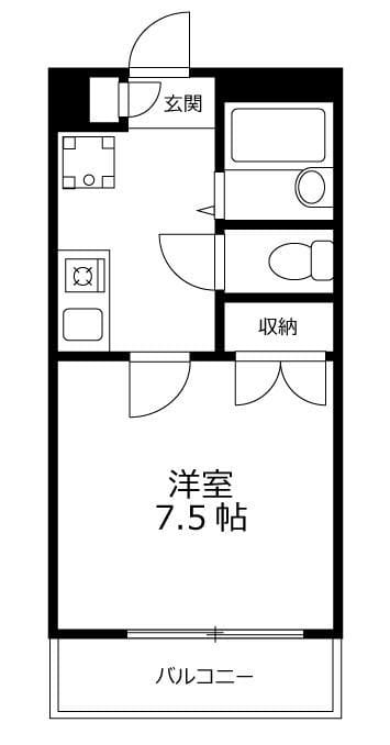 カオパレス23 202 間取り図