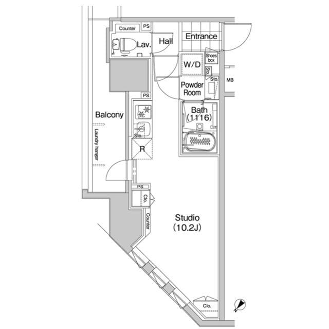 コンフォリア蒲田 0905 間取り図