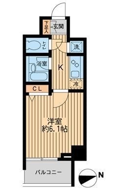 HF早稲田レジデンスⅡ 0202 間取り図