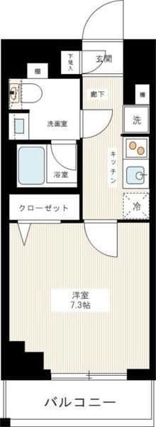 AZEST千住大橋 504 間取り図