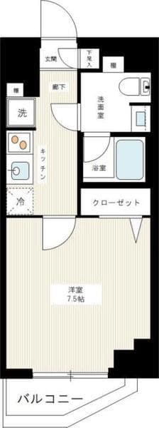 AZEST千住大橋 506 間取り図