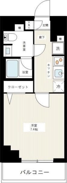 AZEST千住大橋 605 間取り図