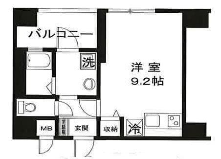 マストライフ目黒南 211 間取り図