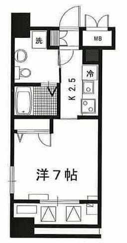 マストライフ目黒南 302 間取り図
