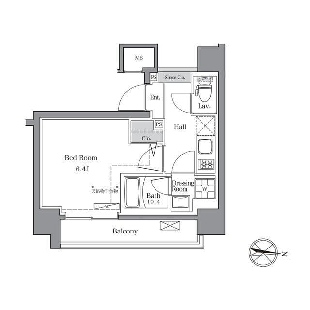BluRock東品川 208 間取り図