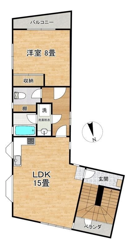 紀伊ビル 2F 間取り図