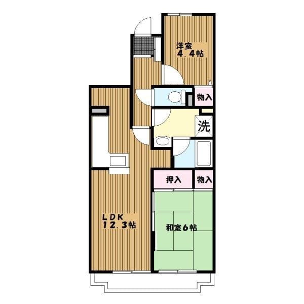 ヒルズ南戸塚3号棟 3-605 間取り図