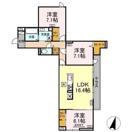 オードリーコート 105 間取り図