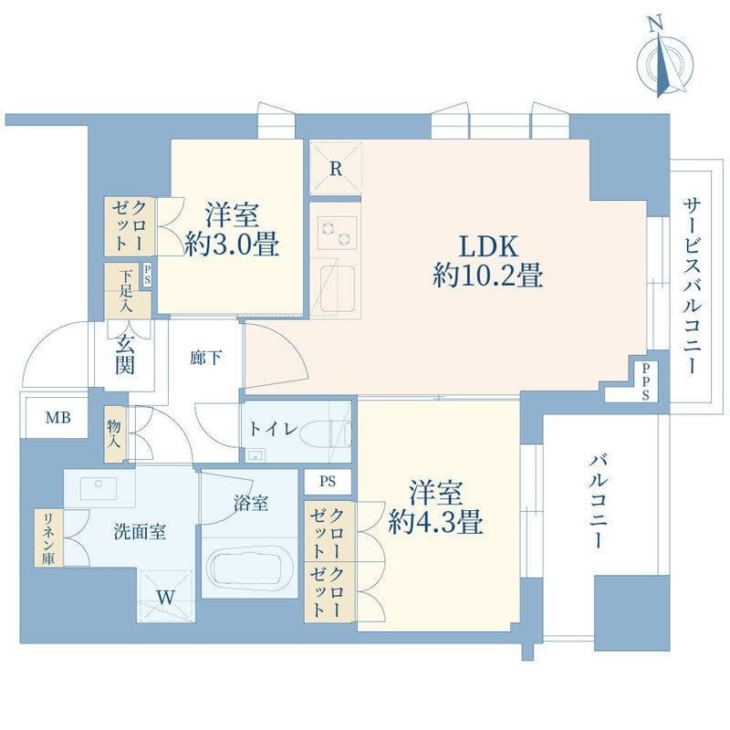 ルジェンテ板橋 801 間取り図