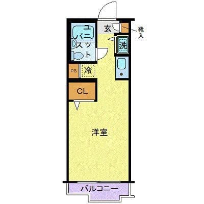 ジョイフル祐天寺 101 間取り図