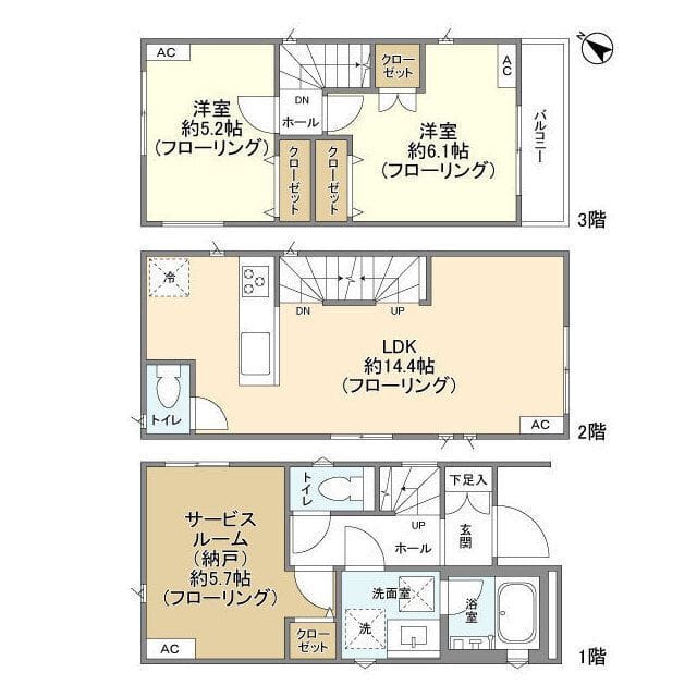 Kolet南行徳#02 22.2万円/入力なし/なし 間取り図