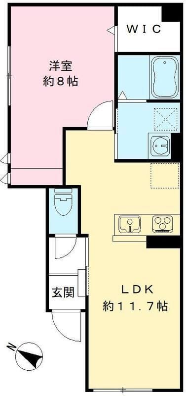 ラ・カーサ・ビアンカ 101 間取り図