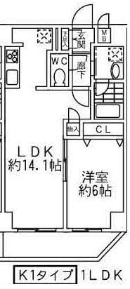 ボヌール和泉増築 213 間取り図