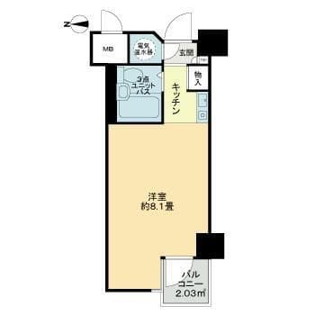 ニュー池袋ハイツ 0611 間取り図
