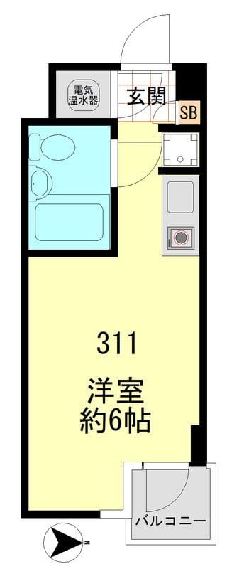 ニュー池袋ハイツ 311 間取り図