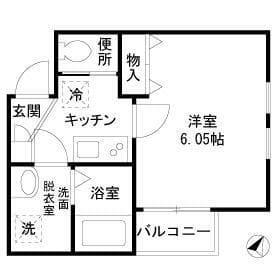 Fiore千駄木 202 間取り図