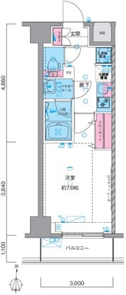 GENOVIA南千住Ⅴskygarden(ジェノヴィア南千住ファイブスカイガーデン) 702
