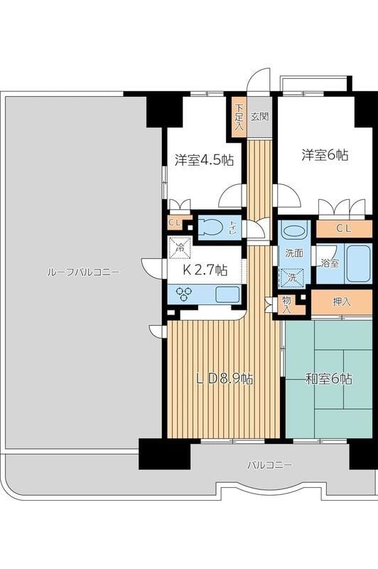 モアステージ赤羽 1001 間取り図