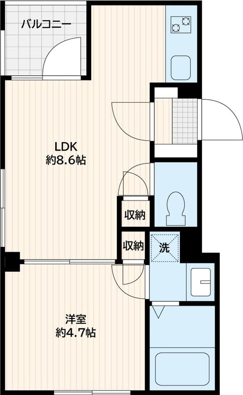 CANAL PLACE月島 201 間取り図