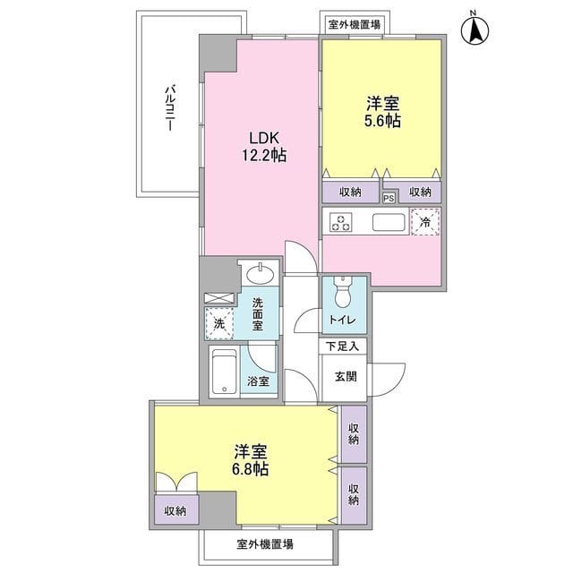 グランドゥール広尾 201 間取り図