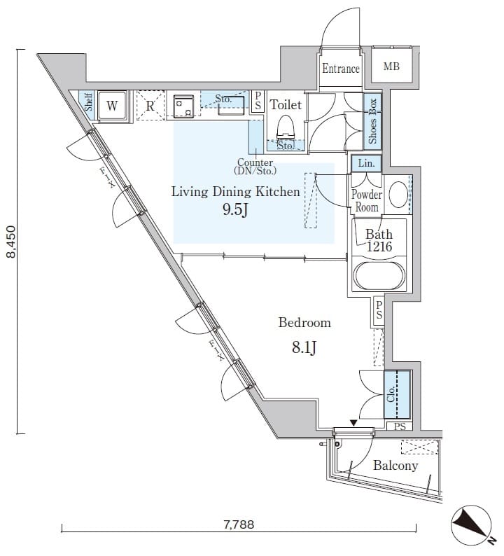オーキッドレジデンス六本木 802