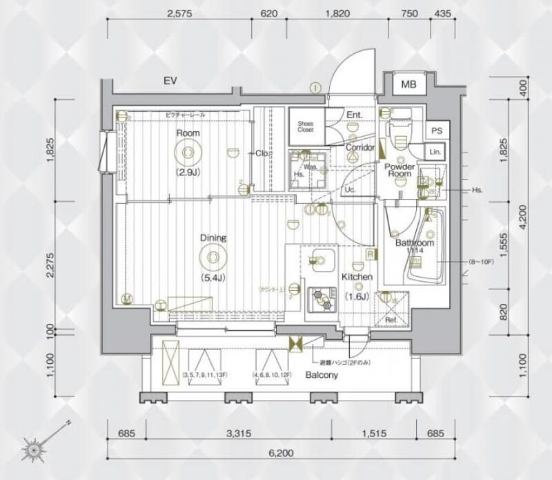 メイクスデザイン入谷アジールコート 1003