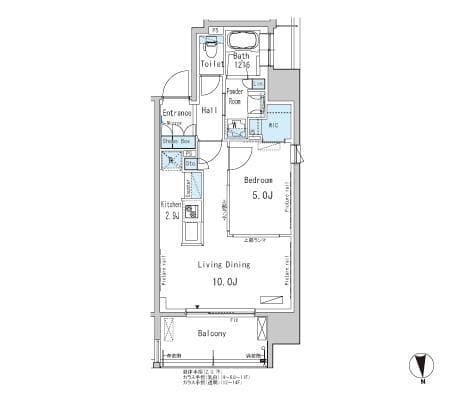 パークアクシス新御徒町East 402 間取り図