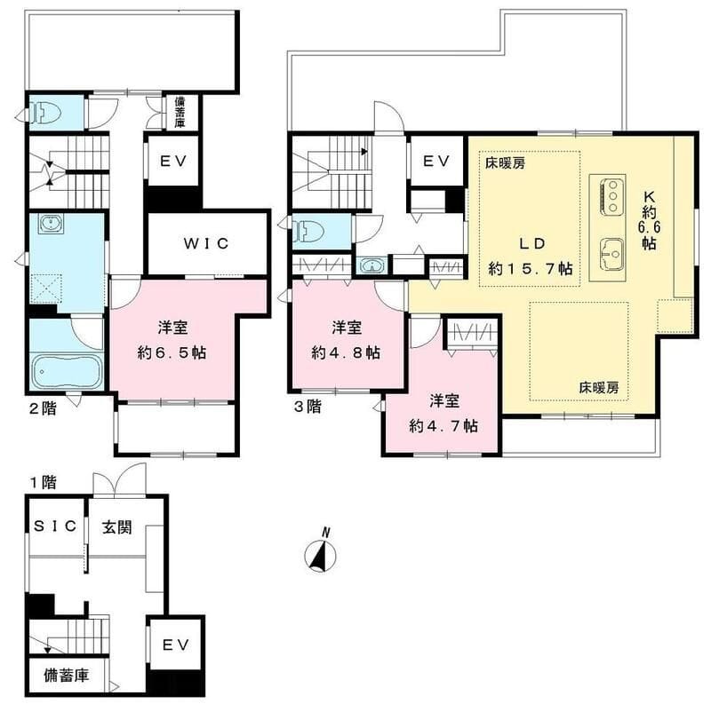 ソレイユ大原 301 間取り図