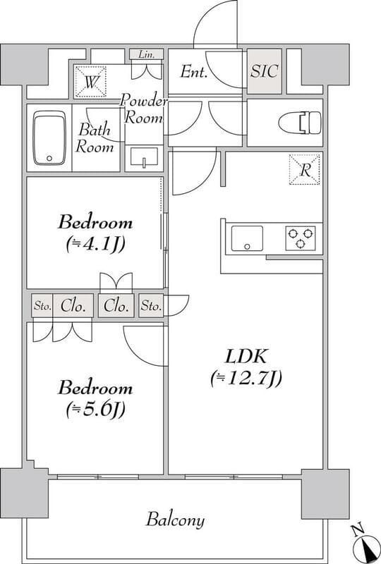 ウエリスアーバン水天宮前 1308