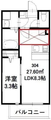 T'S ABBY 304 間取り図