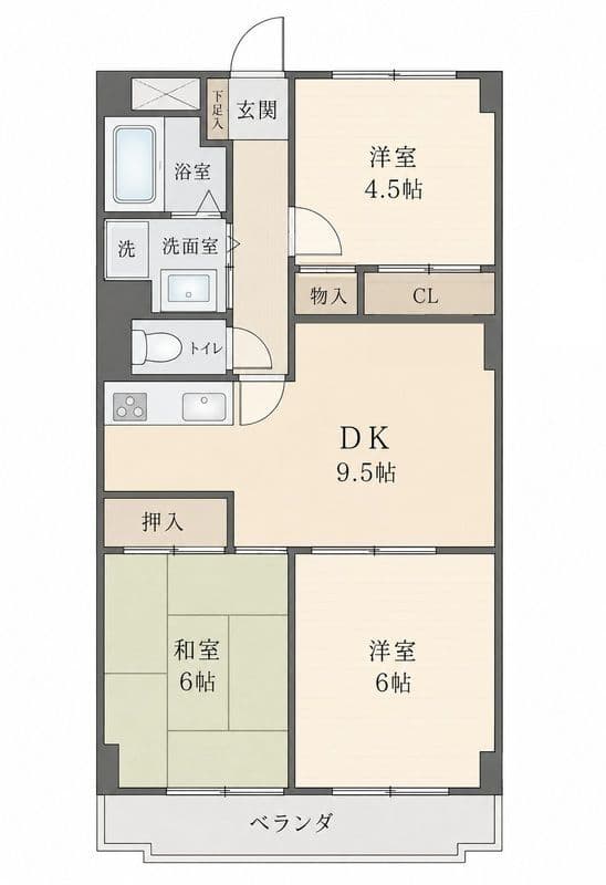 メゾンドエスポワール 403 間取り図