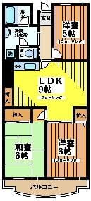 ドエルオガワ 103 間取り図