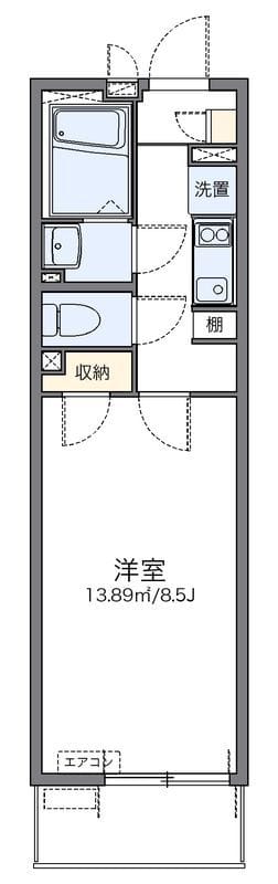 レオネクストリベルテ 202 間取り図