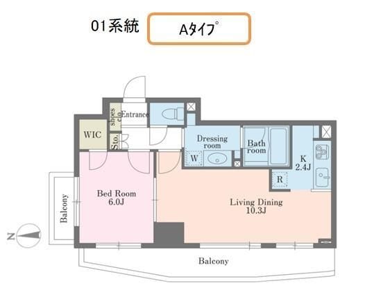 エクセレンシア駒込 801 間取り図