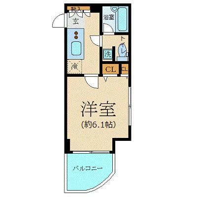 コンシェリア芝公園 605 間取り図